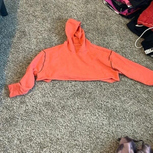 Large cropped hoodie